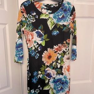 H&M floral mini dress size medium